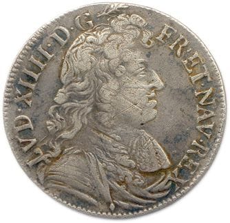 LOUIS XIV 1643 – 1715

Quart d’écu d’argent...