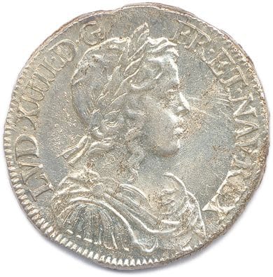 LOUIS XIV 1643 – 1715 

Demi-écu d’argent...