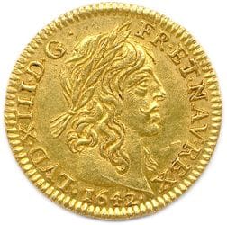 LOUIS XIII 1610 – 1643

Demi-louis d’or mèche...