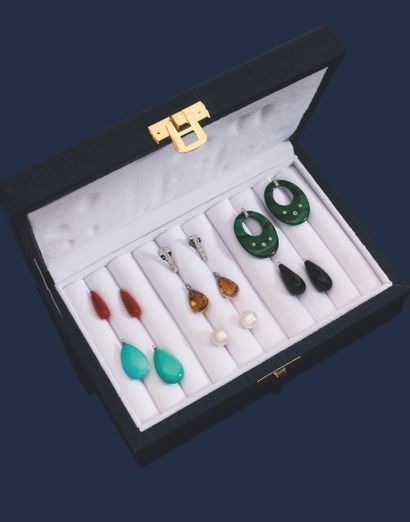 PAIRE DE BOUCLES D'OREILLES INTERCHANGEABLE
présentant...