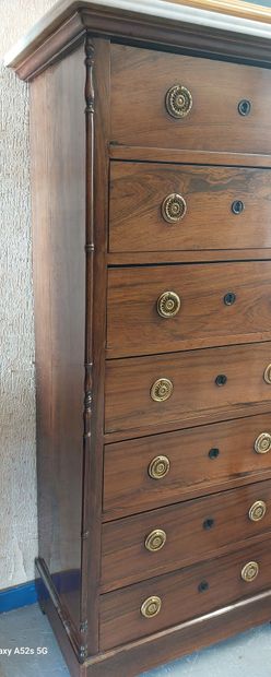WEEKEND cabinet in rosewood veneer, seven...