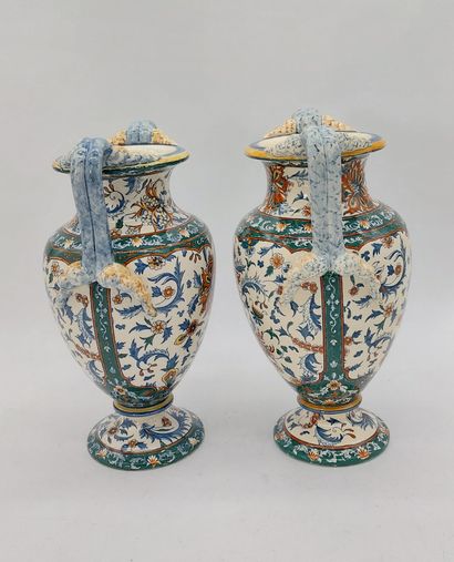 GIEN

Pair of Gien earthenware vases with...