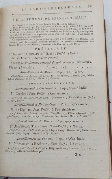 ALMANACH ROYAL 1816

(non collationné)
