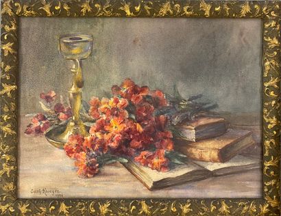 Edith KROEGER

Still life with flowers and...