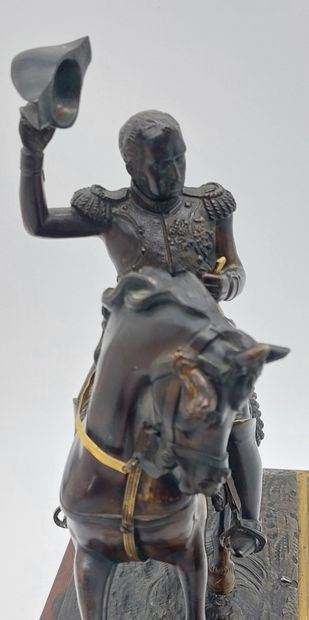BRONZE

Napoleon on horseback 

Wooden base

Total...