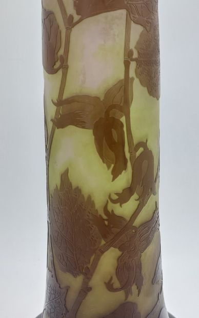 Émile GALLÉ (1846-1904) 

Large pâte de verre...