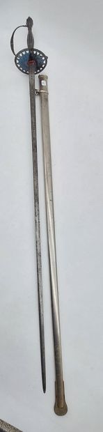 COURT EPEE, openwork guard, metal scabbard

Blade...