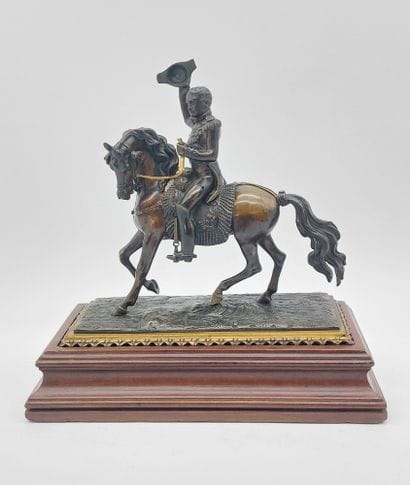 BRONZE

Napoleon on horseback 

Wooden base

Total...