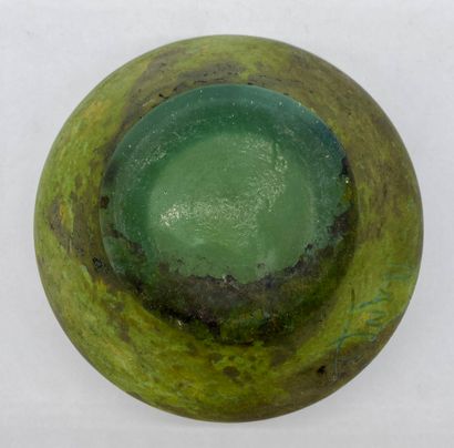 DAUM NANCY

Pocket tin in mordoré glass paste

Signed

H:...