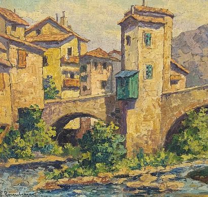 E. ROSENBERGER

Paysage au pont

Huile sur...