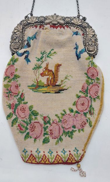 Beaded embroidered MINAUDIERE decorated with...