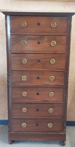 WEEKEND cabinet in rosewood veneer, seven...