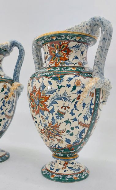 GIEN

Pair of Gien earthenware vases with...