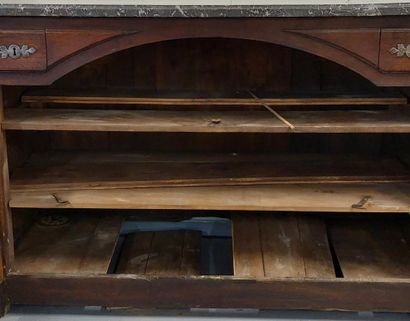 HUNTING KIT in moulded oak, double doors,...