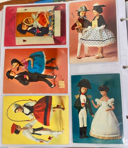 SET OF OLD POST CARDS, postcards by Peynet...