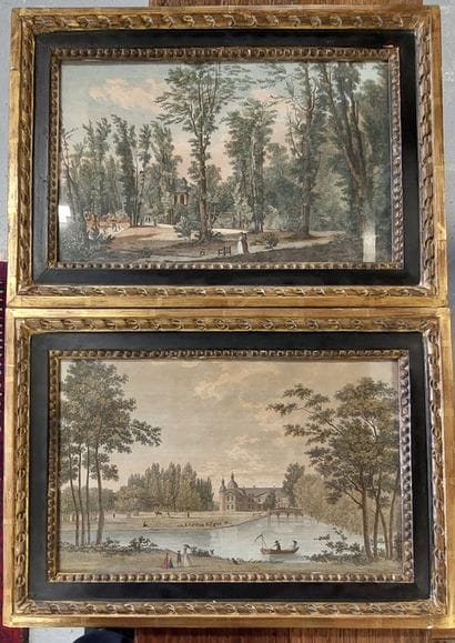 Around 1800

Two watercolour engravings

Ermenonville...