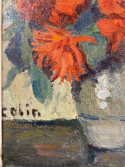 COLIN

Bouquet de fleurs

Huile sur carton...