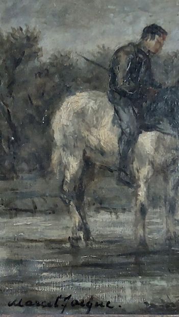 Marcel JACQUE

Horses at the trough

Oil...