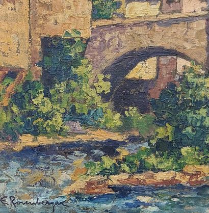 E. ROSENBERGER

Paysage au pont

Huile sur...
