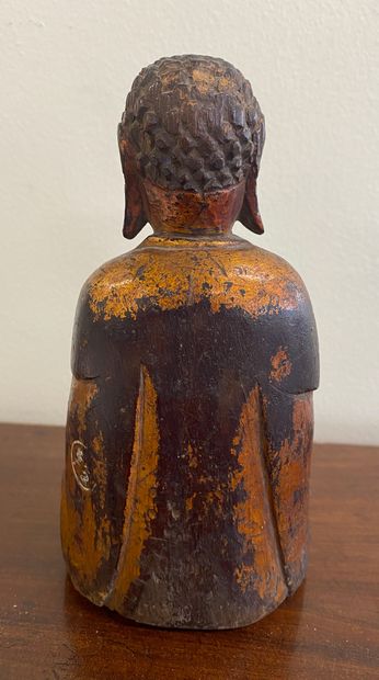 THAILAND

Partially gilded wooden Buddha

19th...