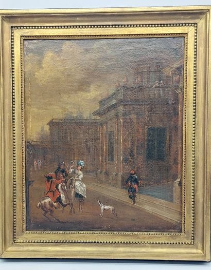 19th century SCHOOL

Busy street

Oil on...