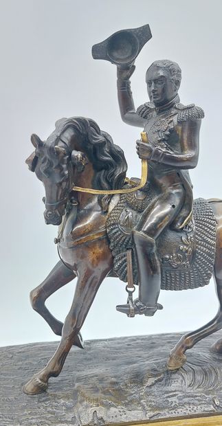 BRONZE

Napoleon on horseback 

Wooden base

Total...