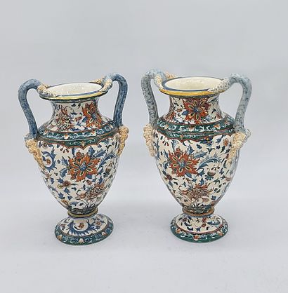 GIEN

Pair of Gien earthenware vases with...