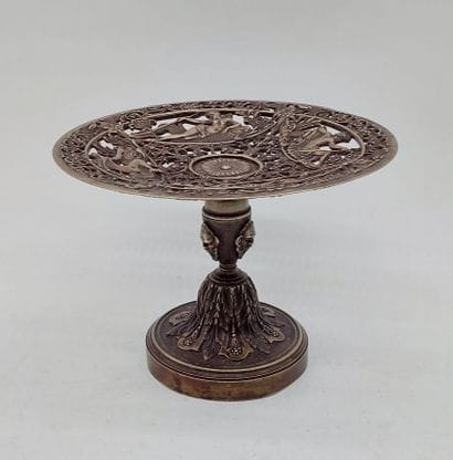 Bronze CUP with openwork top decorated with...