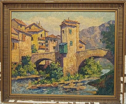 E. ROSENBERGER

Paysage au pont

Huile sur...