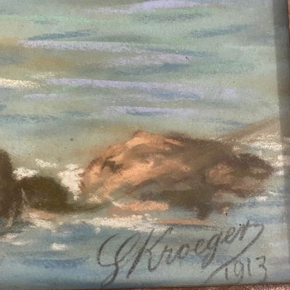 LOT including :

- Gérard KROEGER, Rochers...