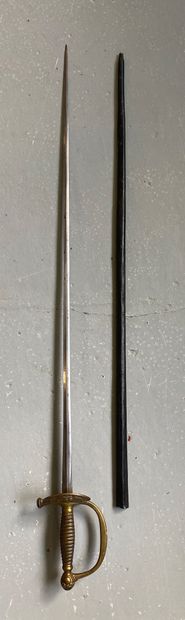 Officer's EPEE with rooster and grenade decoration

Leather...