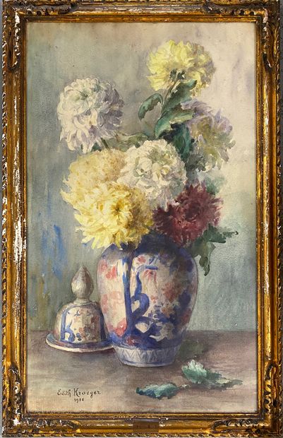 Edith KROEGER

Bouquet de fleurs

Aquarelle

Signée...