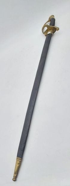 INFANTRY OFFICER'S SABRE, gilded and chased...