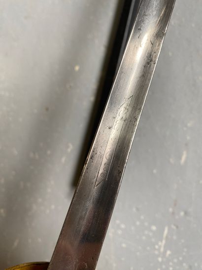 Officer's EPEE, bronze and mother-of-pearl...