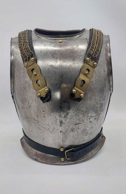 Steel cuirassier troop LEATHER with suspenders...