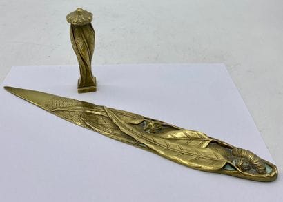 OFFICE NECESSARY in bronze including 

-...