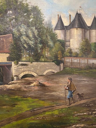 HEMERY

Shepherd and his flock

Oil on canvas...