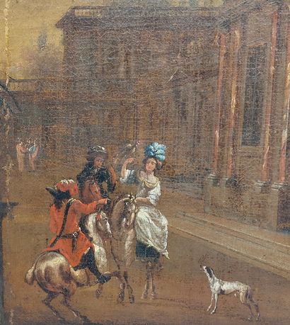 19th century SCHOOL

Busy street

Oil on...