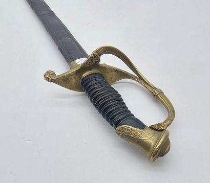 INFANTRY OFFICER'S SABRE, gilded and chased...