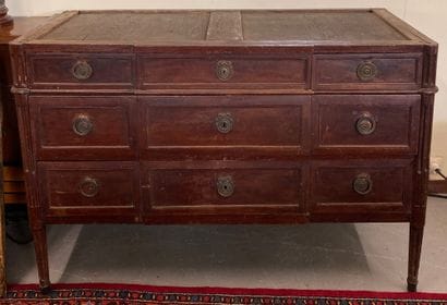 mahogany WOODEN CABINET opening with five...