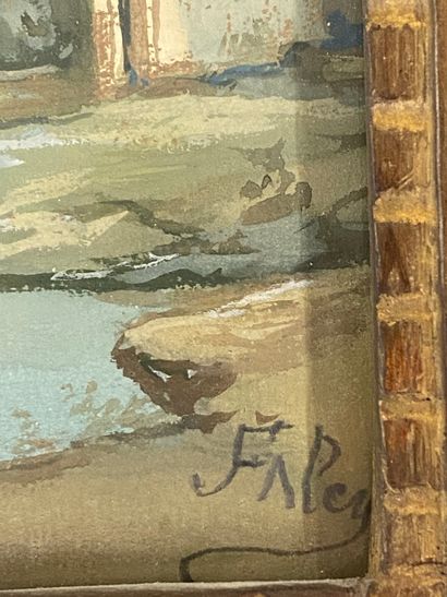 WATERCOLOR AND GOUACHE

People at the water's...