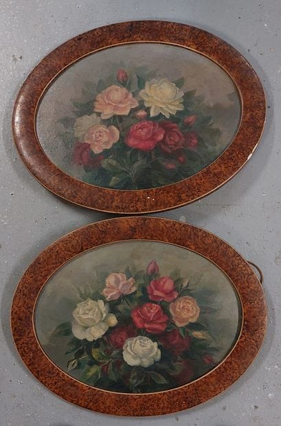 J. Van. Poorten ?

Rose bouquets

Pair of...