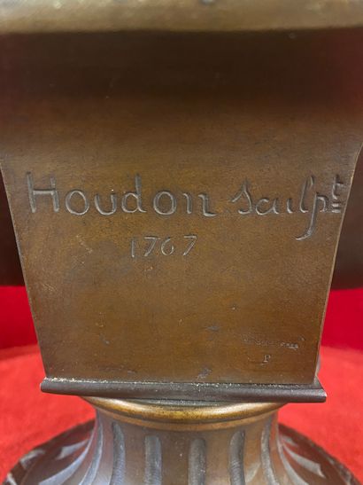 After HOUDON 

Bronze bust of Diana

Signed...