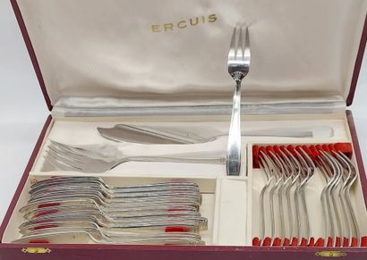 ERCUIS

Ménagère en métal argenté comprenant...