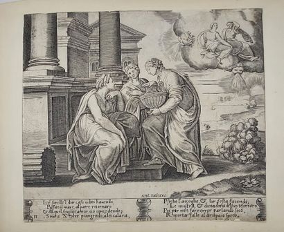 COLLECTION OF ANTIQUE ENGRAVINGS

XVI-XVIIIth...