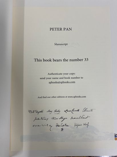 PETER PAN, J.M. BARRIE

Ed. Saints-Pères...