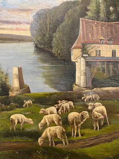 HEMERY

Shepherd and his flock

Oil on canvas...