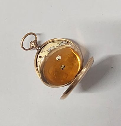 MONTRE DE POCHE 

fond blanc, chiffre batons....
