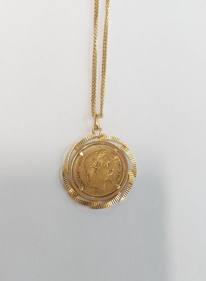 PIECE DE 20 FRANCS OR 1867 Napoléon III pendant...