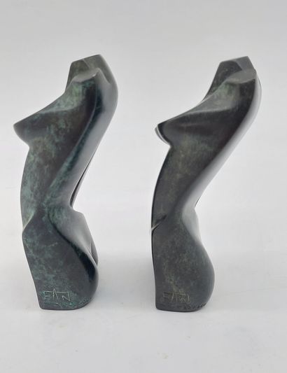 MONNAIE DE PARIS FOUNDRY

Two bronze busts...